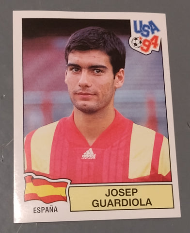 Panini World Cup USA 94 Josep Guardiola #157 Rookie Sticker