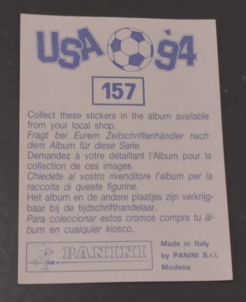 Panini World Cup USA 94 Josep Guardiola #157 Rookie Sticker