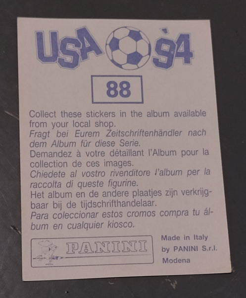 Panini World Cup USA 94 Romario #88 Sticker