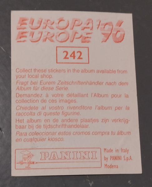 Panini Europe 96 England Paolo Madini #242 Sticker