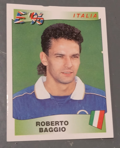 Panini Europe 96 England Roberto Baggio #251 Sticker