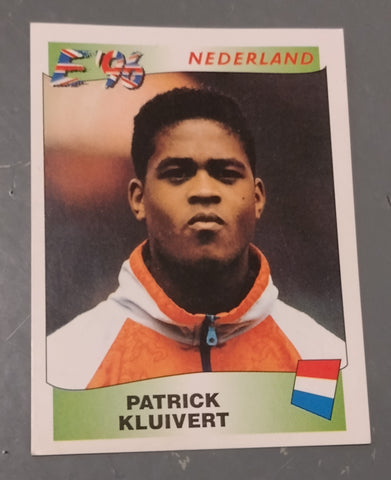 Panini Europe 96 England Patrick Kluivert #90 Rookie Sticker