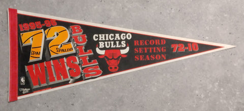 1995-96 Chicago Bulls "Record Setting Season" Pennant