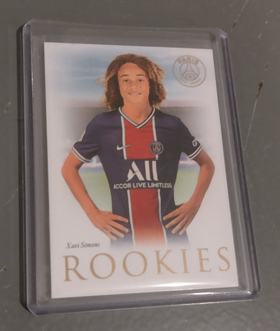 2021 Futera Paris Saint-Germain Xavi Simons (#24/35) Rookie Card