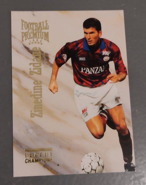1995 Panini Football Cards Premium Zinedine Zidane #127 Trading Card