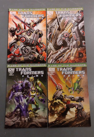 Transformers Prime Rage of the Dinobots #1-4 FN Complete Set
