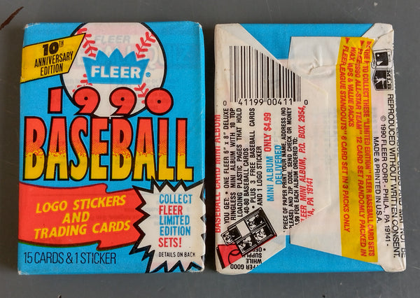 1990 Fleer Baseball Wax Pack