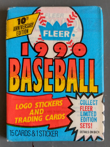 1990 Fleer Baseball Wax Pack