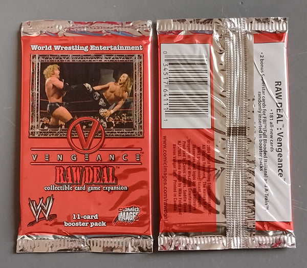 WWE Wrestling Raw Deal Vengeance TCG Booster Pack