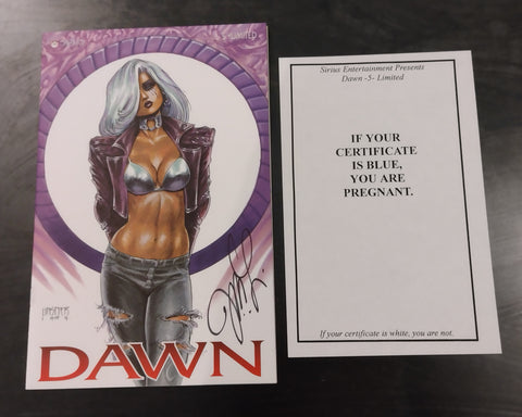 Dawn #5 NM- J.M. Linsner Signed Limited Edition Variant