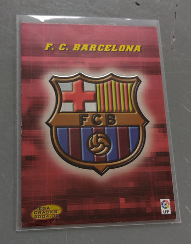 2004-05 Panini Mega Cracks La Liga F.C. Barcelona Badge #55 Trading Card