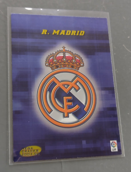 2004-05 Panini Mega Cracks La Liga Real Madrid Badge #163 Trading Card