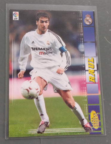 2004-05 Panini Mega Cracks La Liga Raul #178 Trading Card