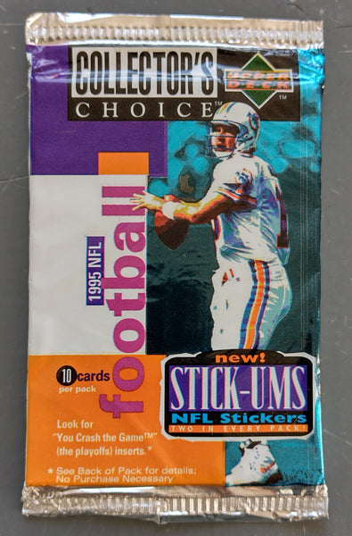 1995 Upper Deck Collectors Choice Football Trading Card Pack