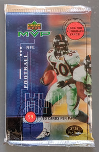 1999 Upper Deck MVP Football Trading Card Pack