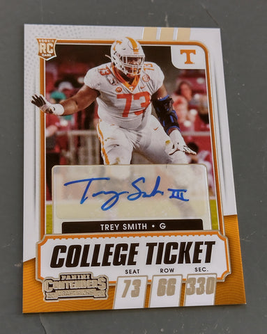 2021 Panini Contenders Draft Picks Trey Smith Autograph Rookie Card