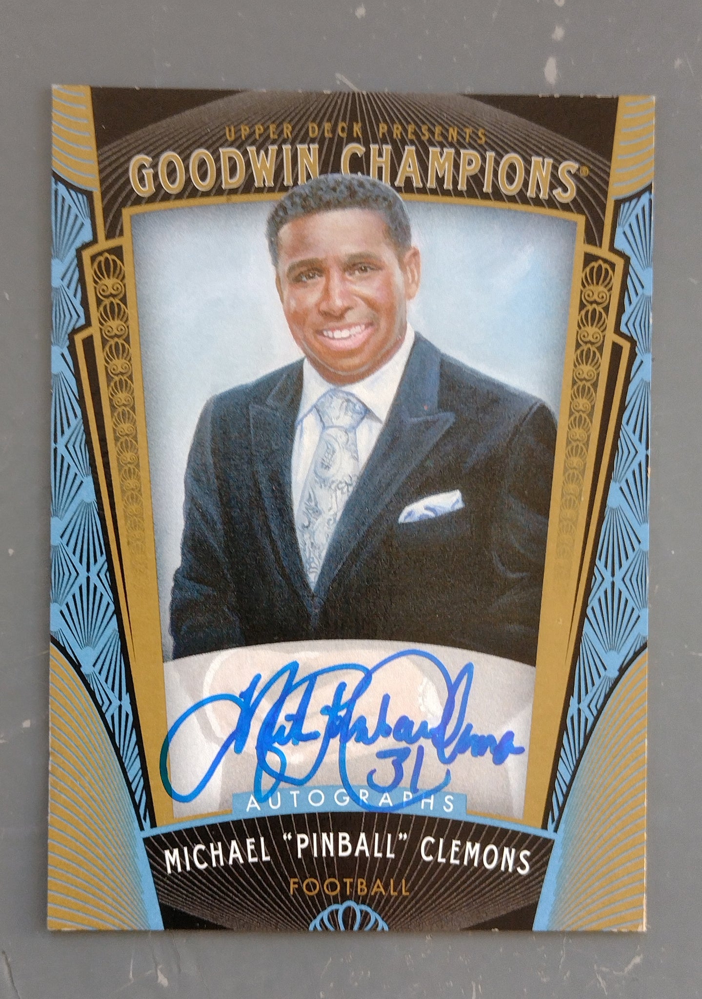 2015 Upper Deck Goodwin Champions Michael "Pinball" Clemons Autograph Card