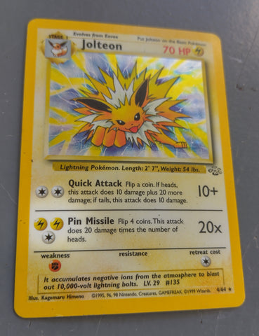 Pokemon Jungle Jolteon #4/64 Holo Trading Card