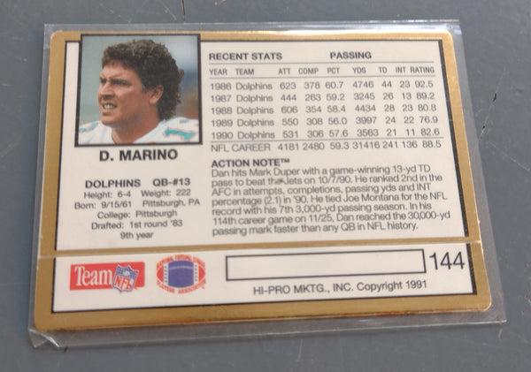 1991 Action Packed Dan Marino #144 Trading Card