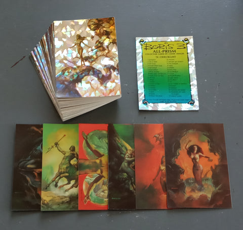 Boris Vallejo 3 Trading Card + Chromium Set