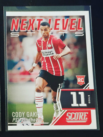 2021-22 Panini Score FIFA Next Level Stats Cody Gakpo #1 Rookie Card