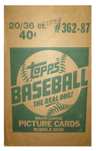 1987 Topps Baseball Sealed Wax Case (20ct)