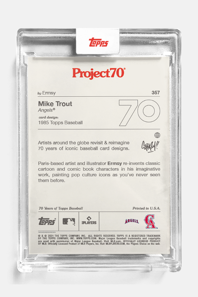 Topps Project70 card #357 - Mike Trout by Ermsy