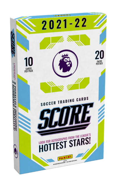 2021-22 Panini Score Premier League Soccer Retail Box